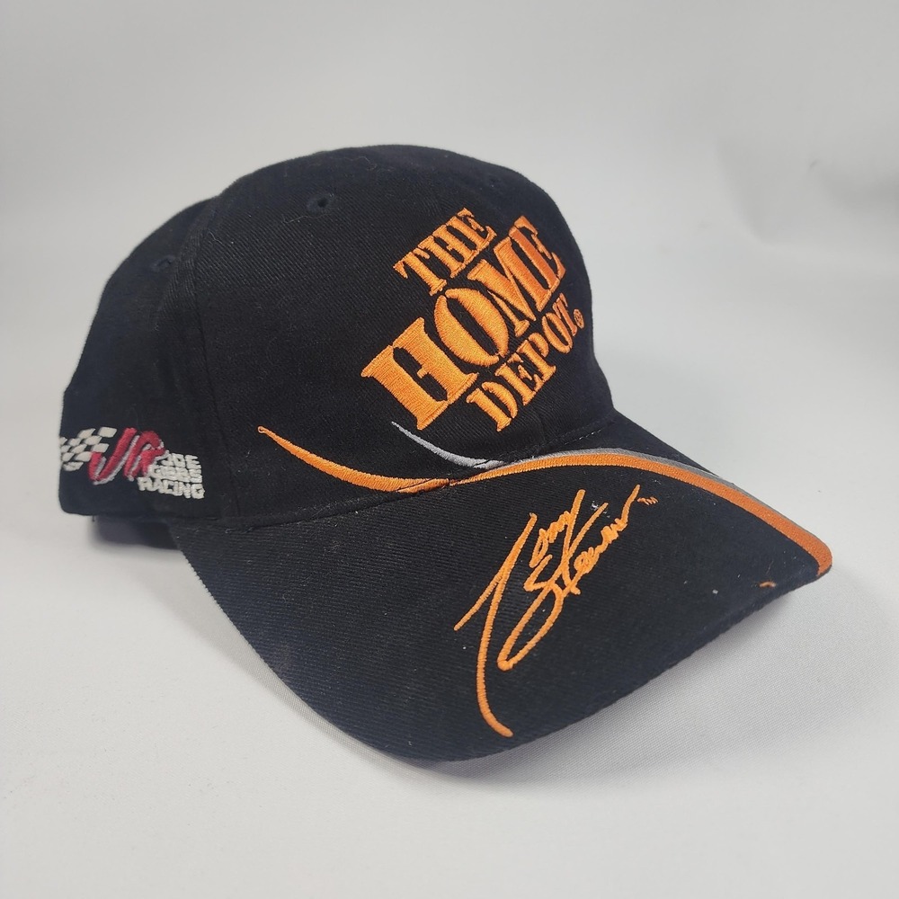 Tony Stewart Hat Cap Snap Back One Size Black NASCAR Home Depot Competitors View